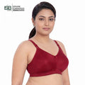 KISSES LIZA Non-Padded, Non-Wired, Full Coverage, Seamless 100% Cotton Feel Fabric Bra | C D Cup | Indian Imported | ISB Approved Genuine Guaranteed | IB260608A147