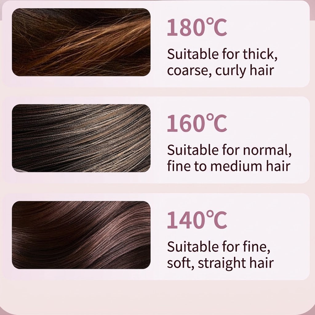 Portable Hair Straightening Comb | Ceramic Heating Brush | 3-Gear Temperature Control | Anti-Pull Smooth Styling | ISMT260815A292