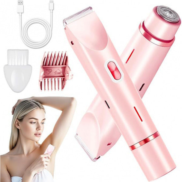 Electric Dual-Head Hair Remover (Rechargeable Edition) | Facial & Body Shaver | Waterproof | Wet & Dry Use | ISMT260712A198