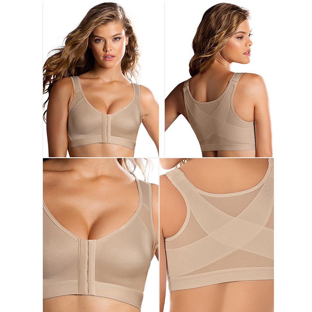 JIKA Large Size Full Support Bra (Push-Up Edition) | No Steel Ring | No Pad | Full Support Sports Vest Bra | Comfortable Body Shaping | CB260617A150