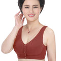 ZIRI Pure Cotton Front Button NON-Padded BRA Underwear no Steel Ring Large Size China Imported | CB250629753