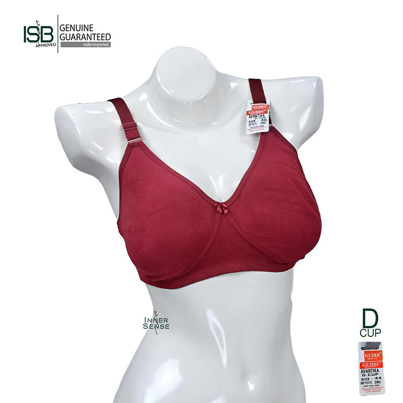Guddi AVANTIKA BRA Daily Use | D Cup | 3 Hook | | Indian Imported | ISB Approved Genuine Guaranteed | IB251510823
