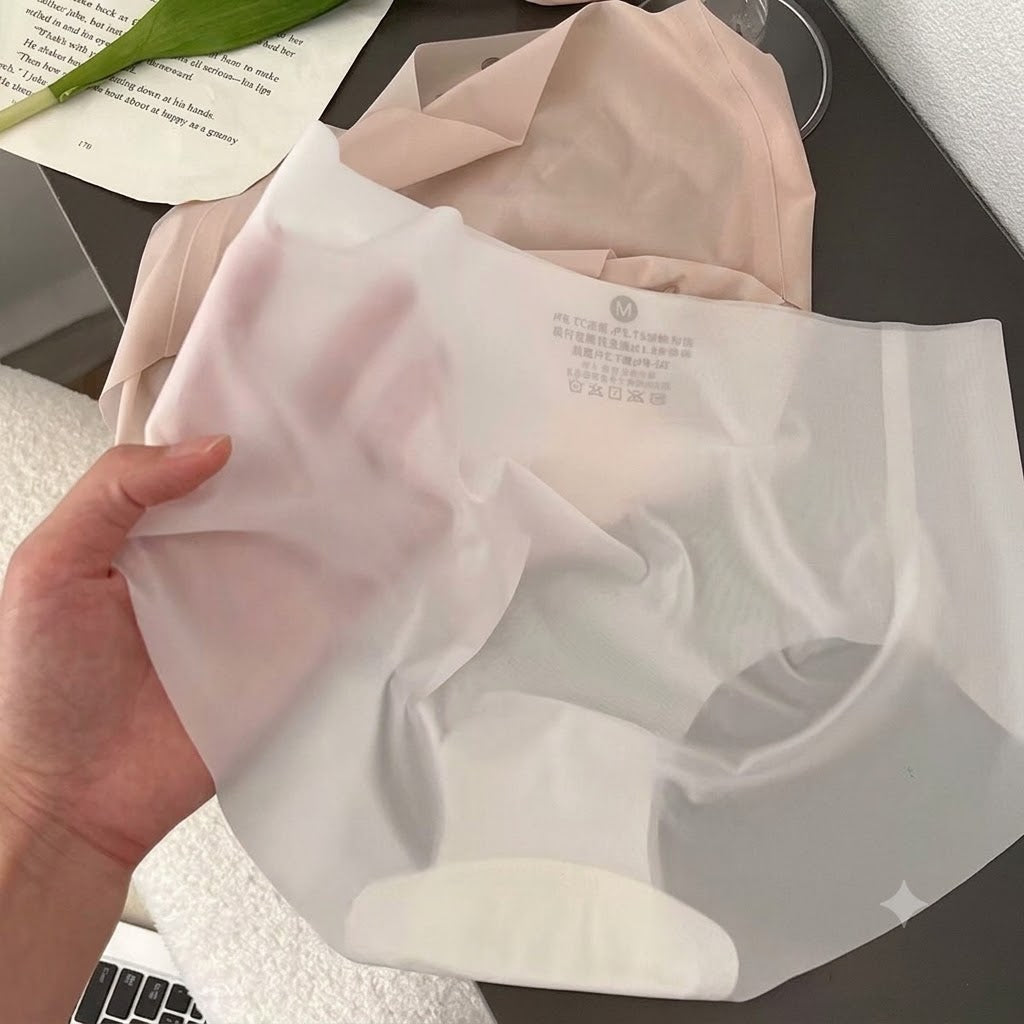 Ice Silk Seamless Ultra-Thin Panty (Quick-Dry Edition) | Invisible Mid-Waist | Breathable Comfort | Butt Lift Fit | CP260628A176