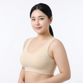 LORA Gather-Up Seamless Vest Tank Top Bra (Beautiful Back Edition) | Plus Size | Breathable Cotton Comfort | Large Chest Support | CT260627A172