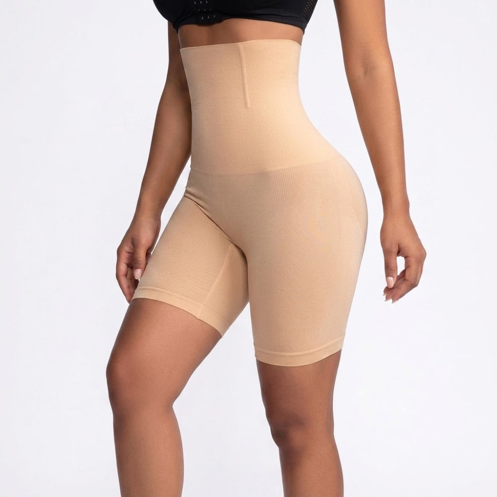 High-Waisted Tummy Control Shapewear Pant | Thigh Slimming Support | Seamless Body Shaping | Smooth Curve Fit | ISHR260619A159
