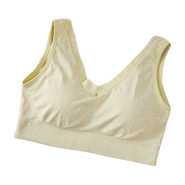 MOVA Seamless Fixed Cup Wide Shoulder Sports Underwear Women's Seamless Comfortable Gather Lace Wrap Bra Women Without Steel Rings Tank | CT250813788  | Limited Stock |