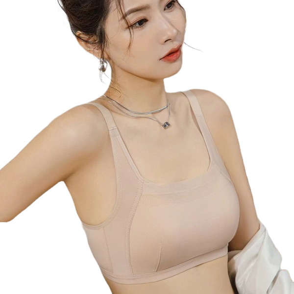 VEXA Breathable Cotton Tube Top Sports Bra Skin-Friendly | Thin Style | Full Coverage | Without Underwire | Anti-Exposure | Daily Use | CB260116927