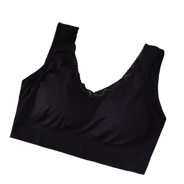 MOVA Seamless Fixed Cup Wide Shoulder Sports Underwear Women's Seamless Comfortable Gather Lace Wrap Bra Women Without Steel Rings Tank | CT250813788  | Limited Stock |