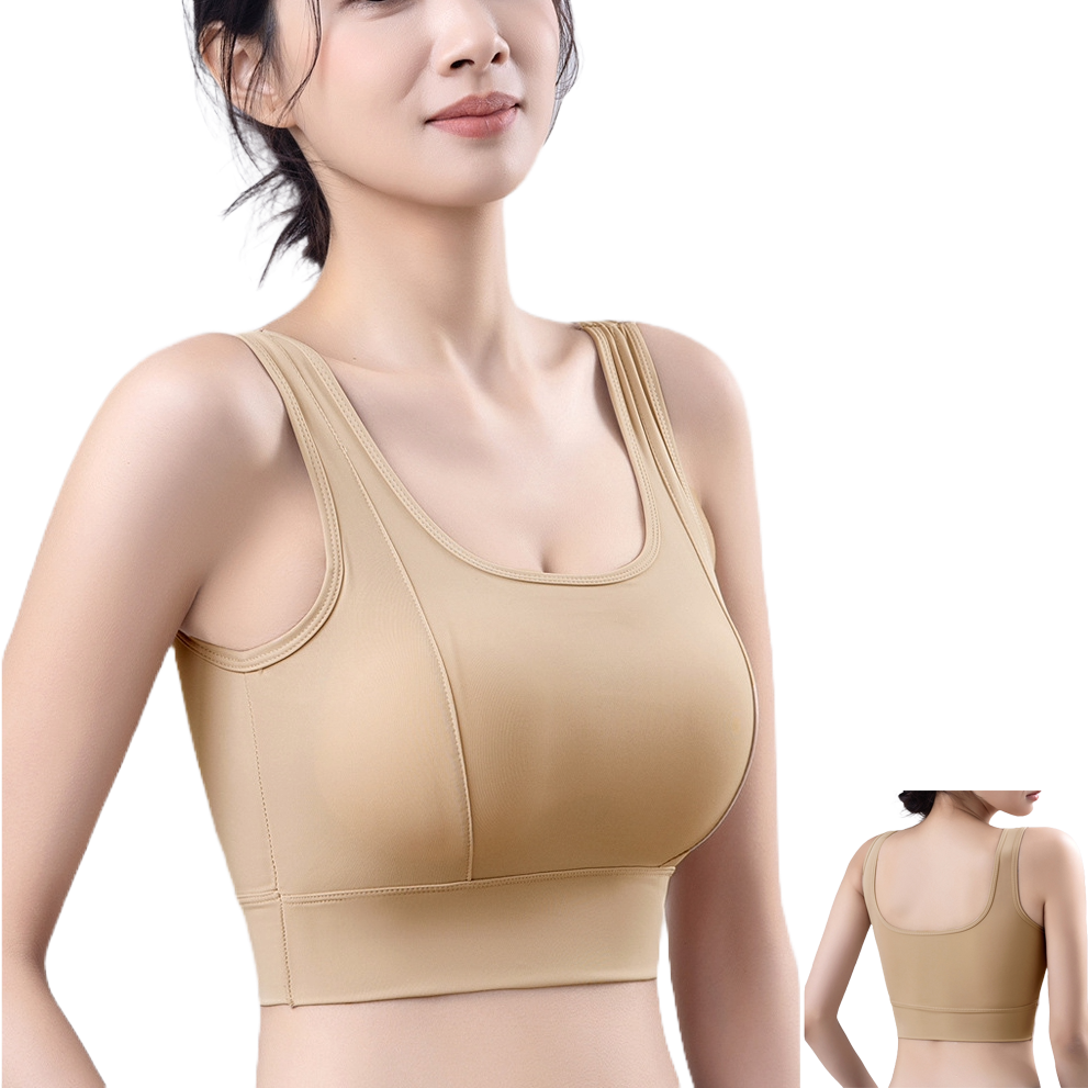 VYRA Beauty Strapless Push-Up Sports Bra (Fixed Cup)Chest Pad | One-Piece Fixed Cup | Anti-Running | Thick Cup | Wire-Free Comfort | CT260126947