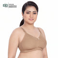 KISSES LIZA Non-Padded, Non-Wired, Full Coverage, Seamless 100% Cotton Feel Fabric Bra | C D Cup | Indian Imported | ISB Approved Genuine Guaranteed | IB260608A147