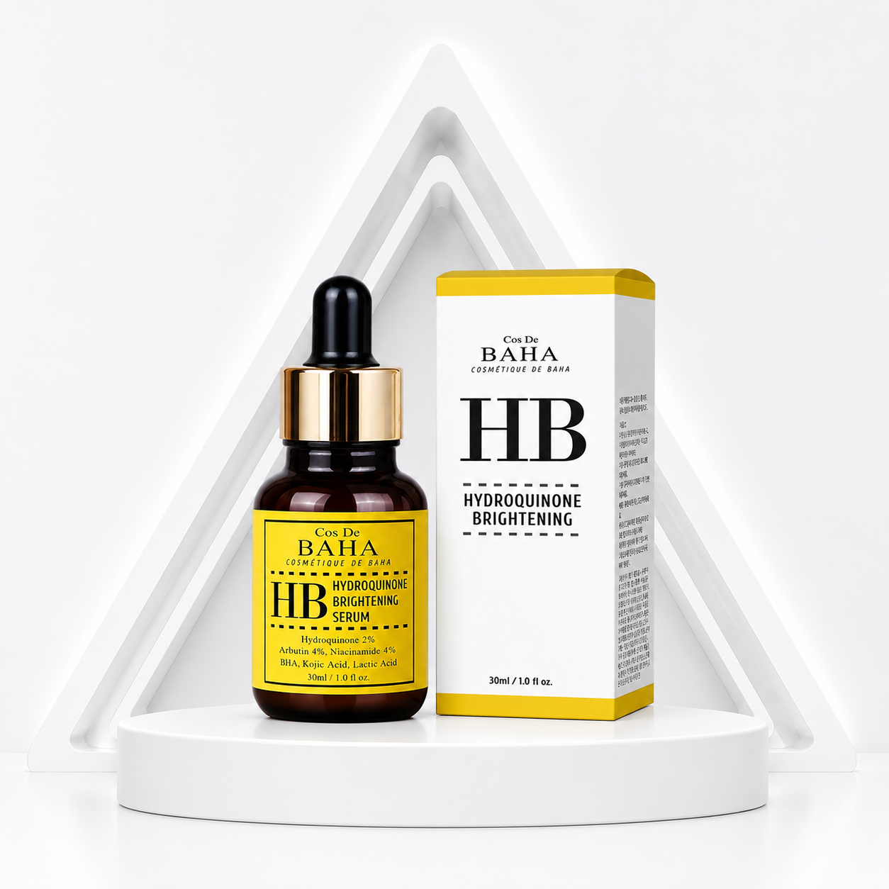 Cos De BAHA HB Serum – Hydroquinone Brightening Serum (30ml) 🇰🇷 | ISBK260715A205 Targeted Dark Spot Care • Even-Looking Skin Tone • Hydration