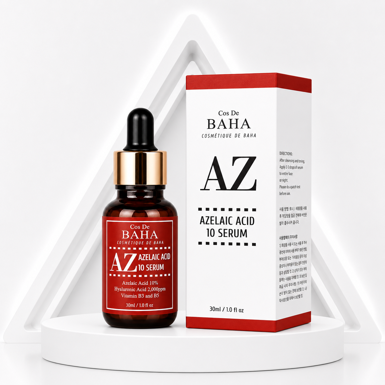 Cos De BAHA AZ Serum – Azelaic Acid 10% (30ml) 🇰🇷 | ISBK260715A204 Clear Skin • Hydration • Daily Barrier Care