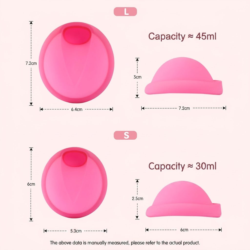 Premium Menstrual Disc Set With Applicator | Medical-Grade Silicone Cup | Storage Box Included | Comfortable Period Care | Swimming Friendly | ISMT260628A175