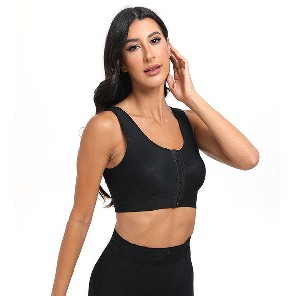 Lightweight Adjustable Front-Buckle Shapewear Bra | Full Support Sports Vest Bra | Comfortable Body Shaping | Breathable Comfort | ISHR260819A309