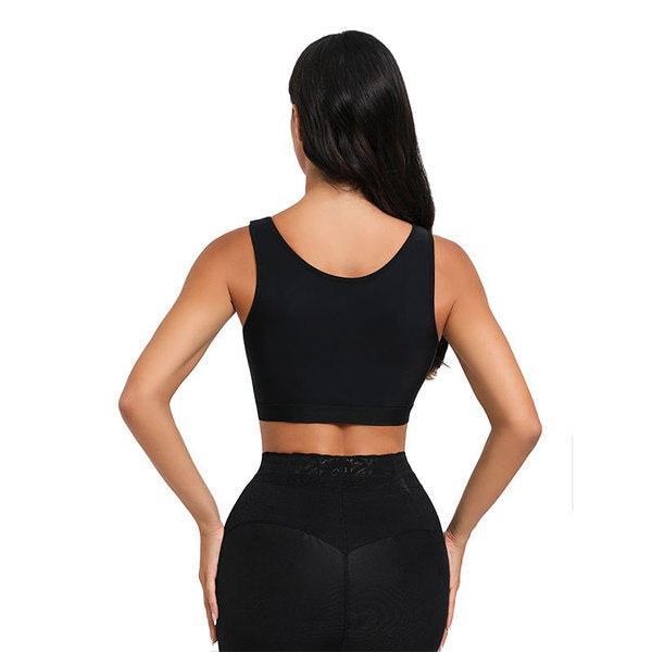 Lightweight Adjustable Front-Buckle Shapewear Bra | Full Support Sports Vest Bra | Comfortable Body Shaping | Breathable Comfort | ISHR260819A309