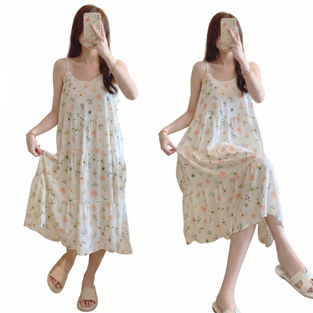 Cotton Sleeveless Princess Dress (Air-Conditioned Comfort Edition) Cute Princess Style | Sleeveless Design | Soft Comfort | CLS260607A144