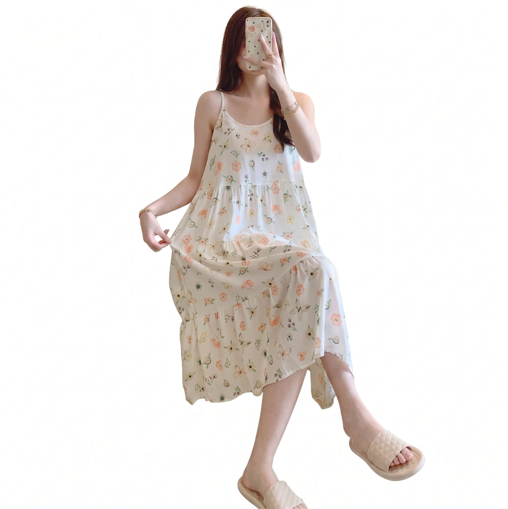 Cotton Sleeveless Princess Dress (Air-Conditioned Comfort Edition) Cute Princess Style | Sleeveless Design | Soft Comfort | CLS260607A144