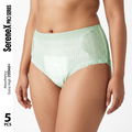ISB Sanitary Napkin Pants – SereneX PRO SERIES with UltraFit Extended Waist Seal EGG SILK SOFTNESS | Disposable Menstrual Pants | Advanced Night Shield Leak Protection | Extra High Absorbency 200ml+ | 5 PCS SET | Period | ISNP260617A149