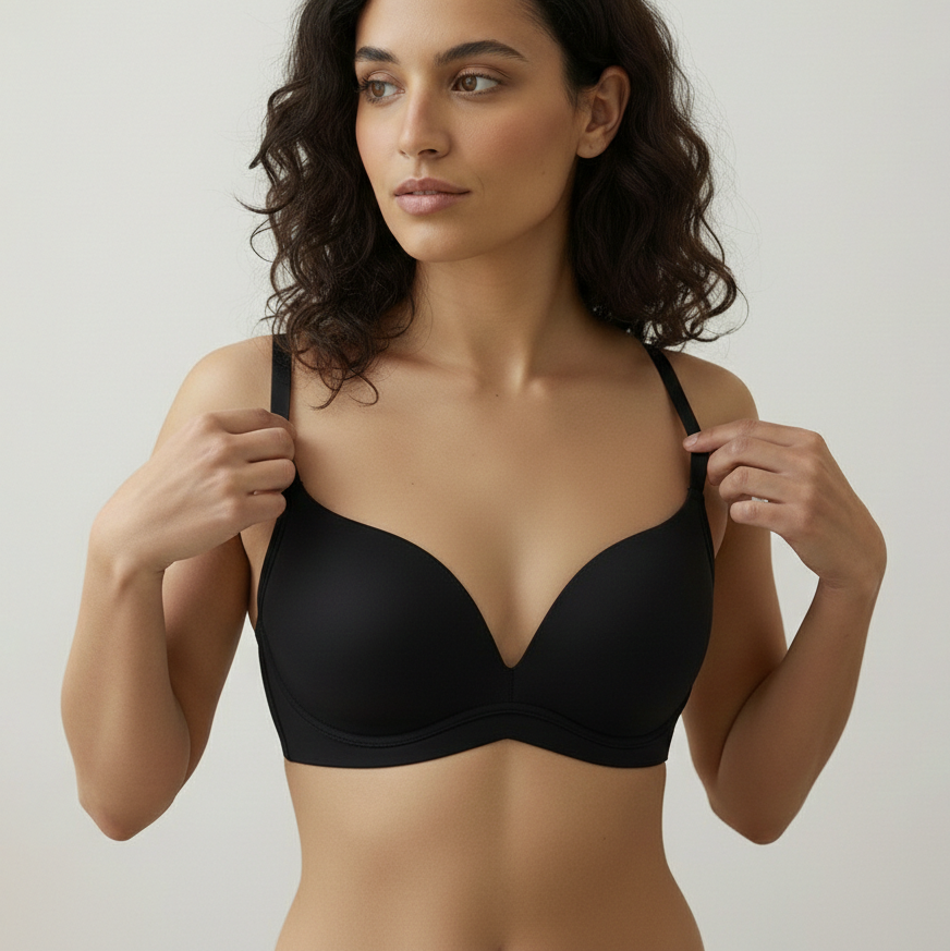SENA Seamless Push-Up Bra Thin Upper And Thick Lower| Wire-Free Comfort | Breathable | Daily Wear Friendly | CB260217986