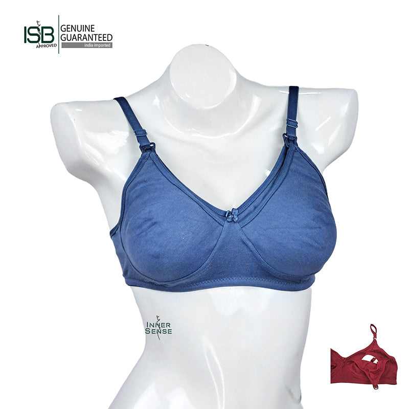 Guddi Mother BRA Premium Knit Cotton Maternity Nursing Bra Feeding Bra | Indian Imported | ISB Approved Genuine Guaranteed | IB250822439