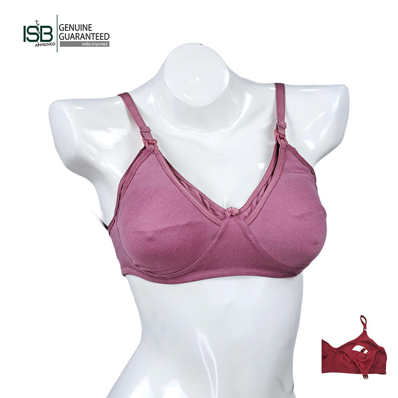 Guddi Mother BRA Premium Knit Cotton Maternity Nursing Bra Feeding Bra | Indian Imported | ISB Approved Genuine Guaranteed | IB250822439