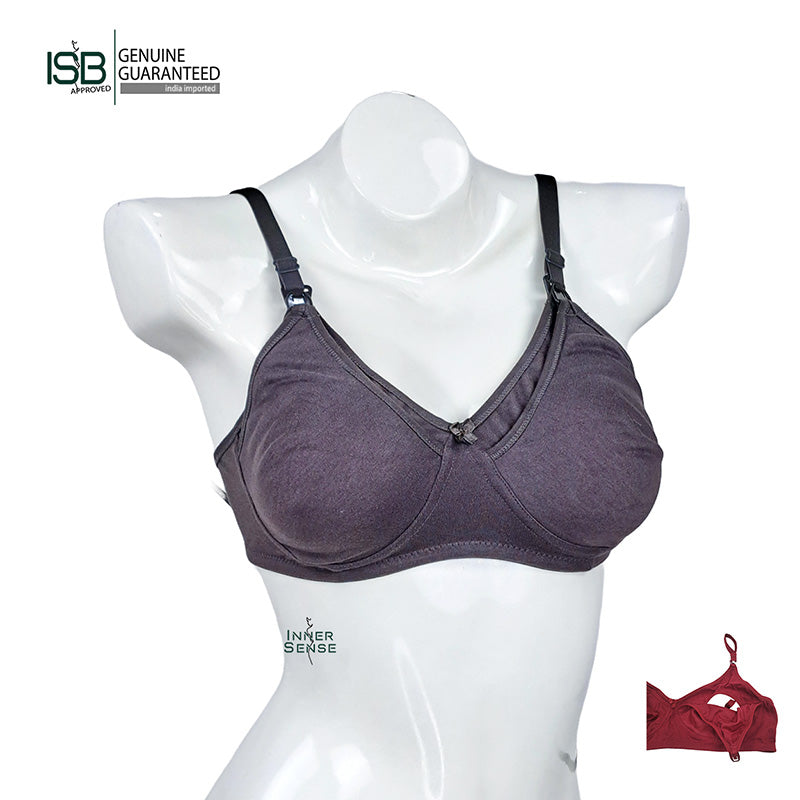 Guddi Mother BRA Premium Knit Cotton Maternity Nursing Bra Feeding Bra | Indian Imported | ISB Approved Genuine Guaranteed | IB250822439