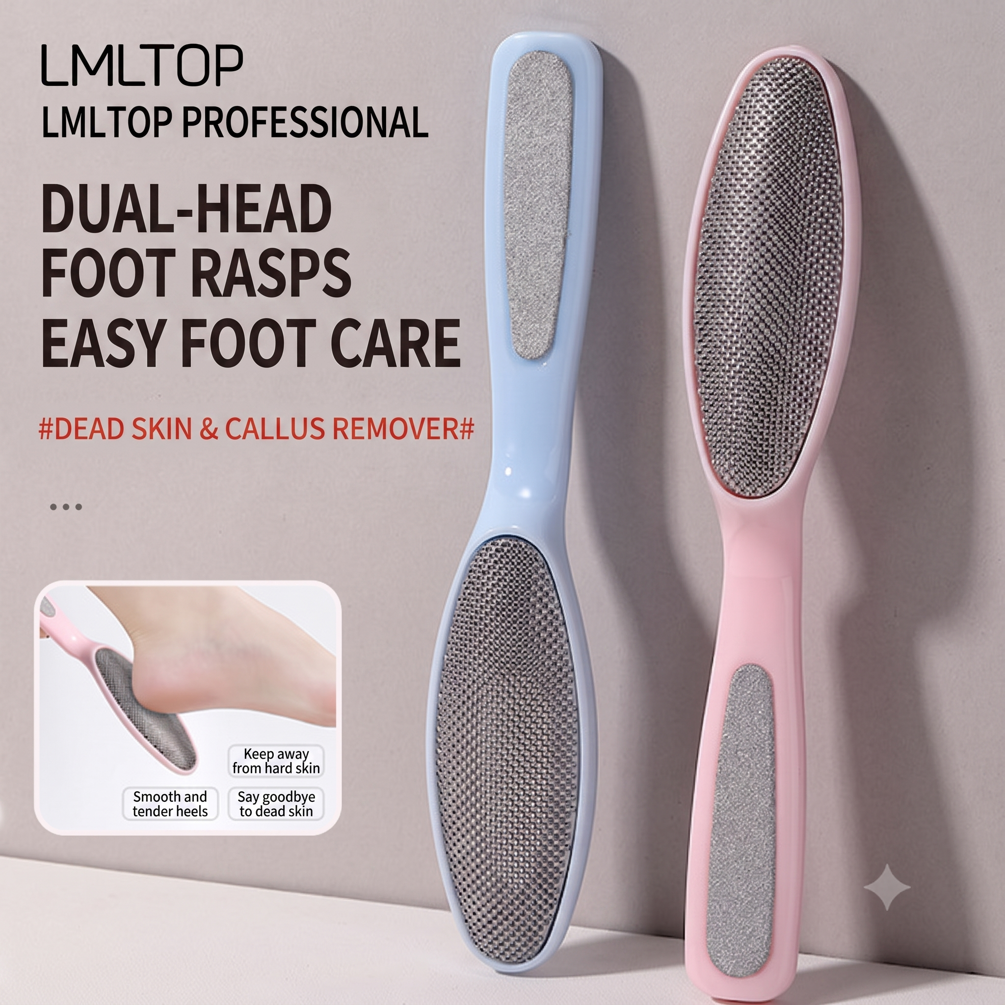 Ramila Multi-Effect Foot File | Foot Grinder | Foot Brush | Dead Skin Remover | Foot Massager | ISMT260722A213