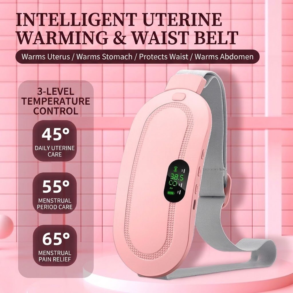 Warm Palace Belt | Menstrual Relief Heating Belt | Period Solution | Portable Heat Therapy Device | Women's Period Comfort Belt | ISMT260804A264