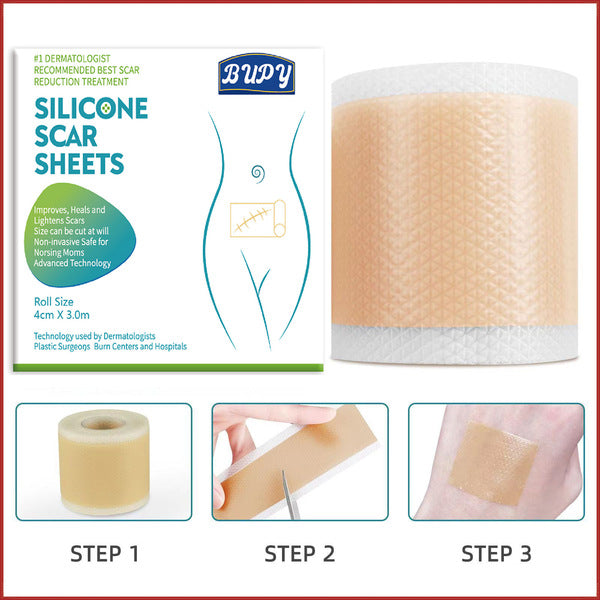 Silicone Scar Care Patch (Advanced Repair Edition) | Self-Adhesive | Reducing Pregnancy and Surgery Scars | Soft Silicone | Scar Care Support | ISMT260715A206