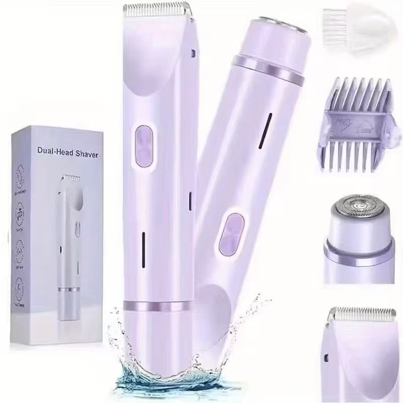 Electric Dual-Head Hair Remover (Rechargeable Edition) | Facial & Body Shaver | Waterproof | Wet & Dry Use | ISMT260712A198