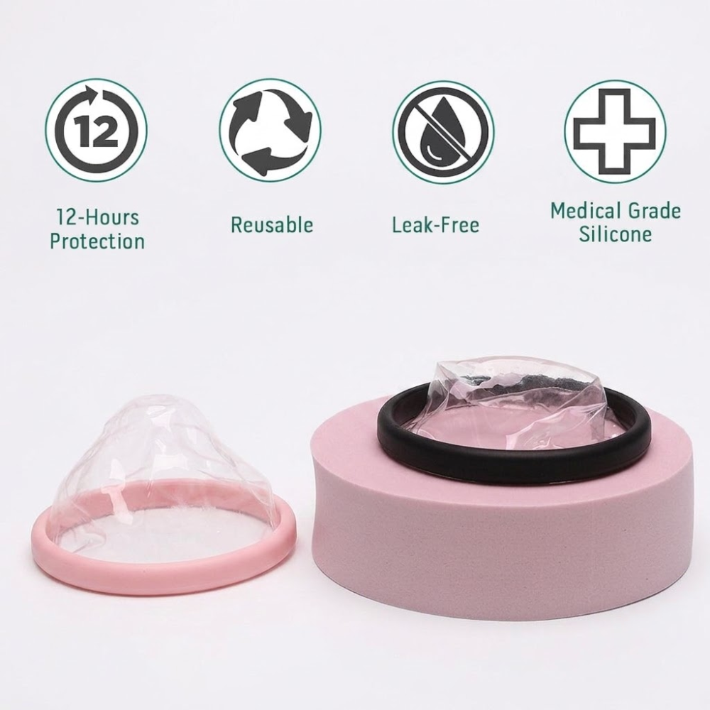 Disposable Menstrual Disc 3 PCS Set (Comfort  Period Protection Edition) | Soft Flexible Fit | Leak Protection | Single Use | ISMT260716A207