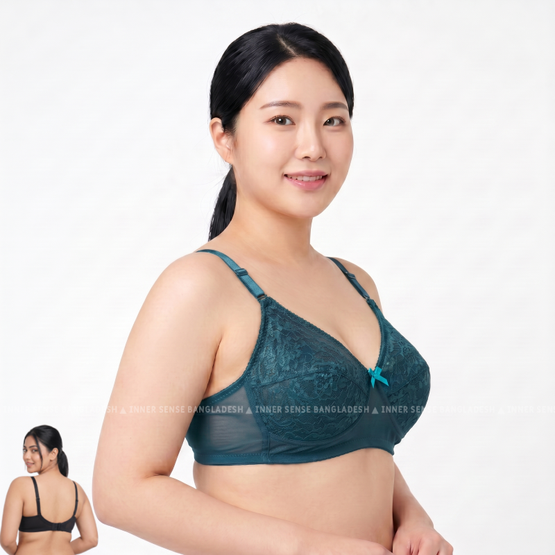ISB Butterfly Ac Net Bra (2 Hook Edition) | Airy Net Fabric | Lightweight Comfort | Everyday Support | KB20110501