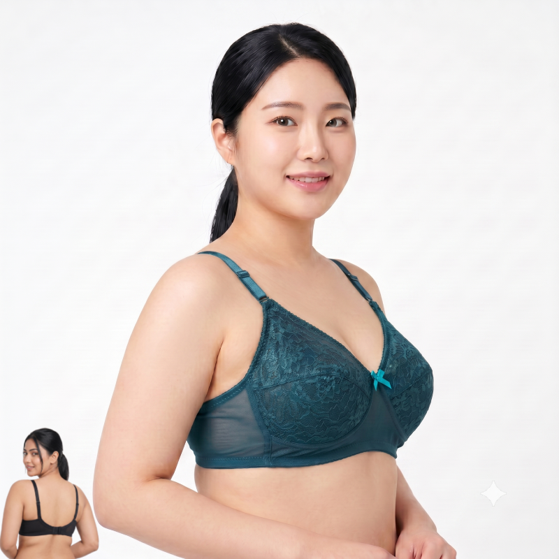 ISB Butterfly Ac Net Bra (2 Hook Edition) | Airy Net Fabric | Lightweight Comfort | Everyday Support | KB20110501