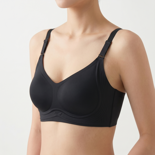 BIKA Seamless Soft Support Bra (Large Bust Edition) | Cup B C | 3 Hook Slimming Thin Style | Side Breast Collection | Anti-Sagging Comfort | CB260424A083