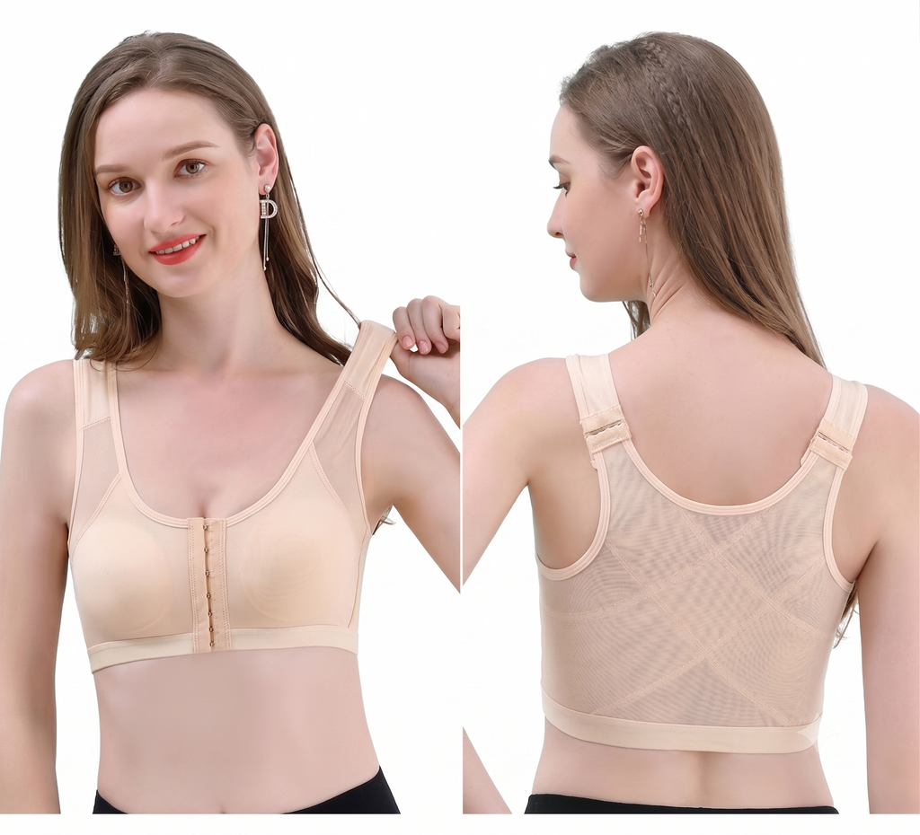 JIKA Large Size Full Support Bra (Push-Up Edition) | No Steel Ring | No Pad | Full Support Sports Vest Bra | Comfortable Body Shaping | CB260617A150