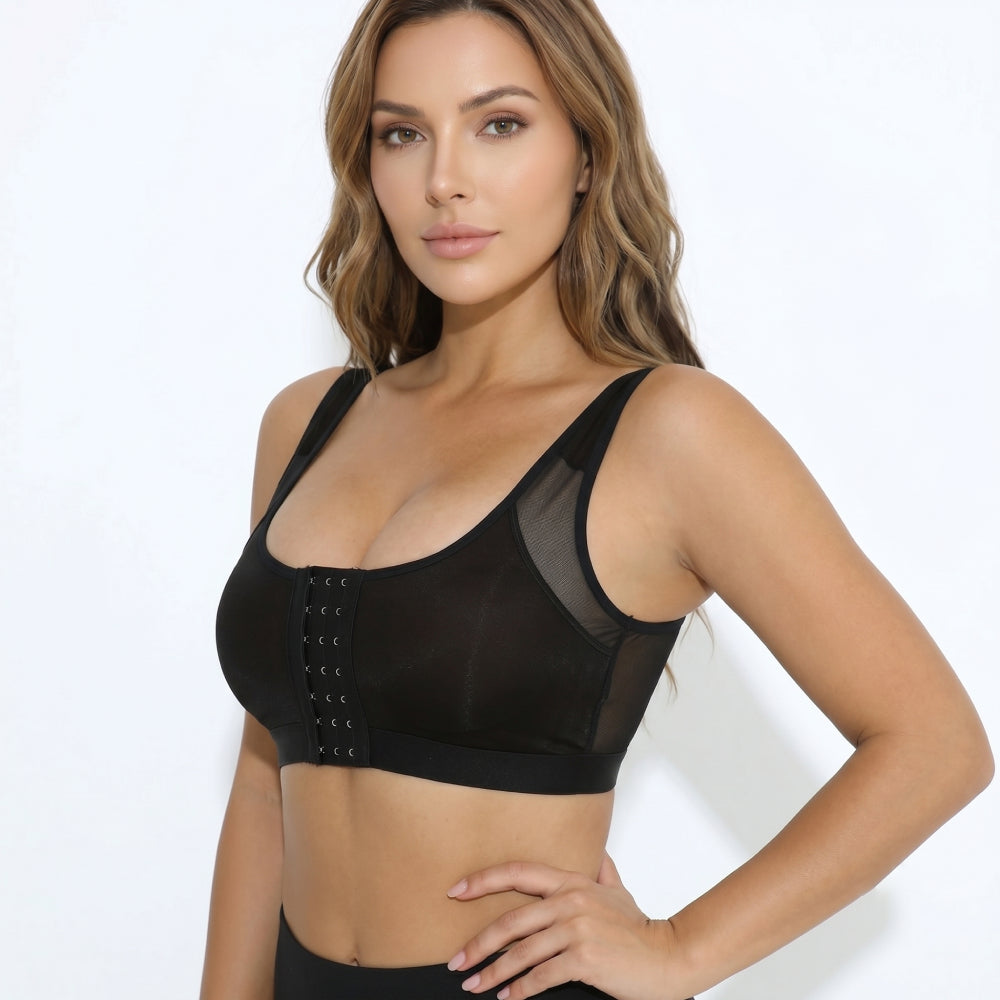 JIKA Large Size Full Support Bra (Push-Up Edition) | No Steel Ring | No Pad | Full Support Sports Vest Bra | Comfortable Body Shaping | CB260617A150