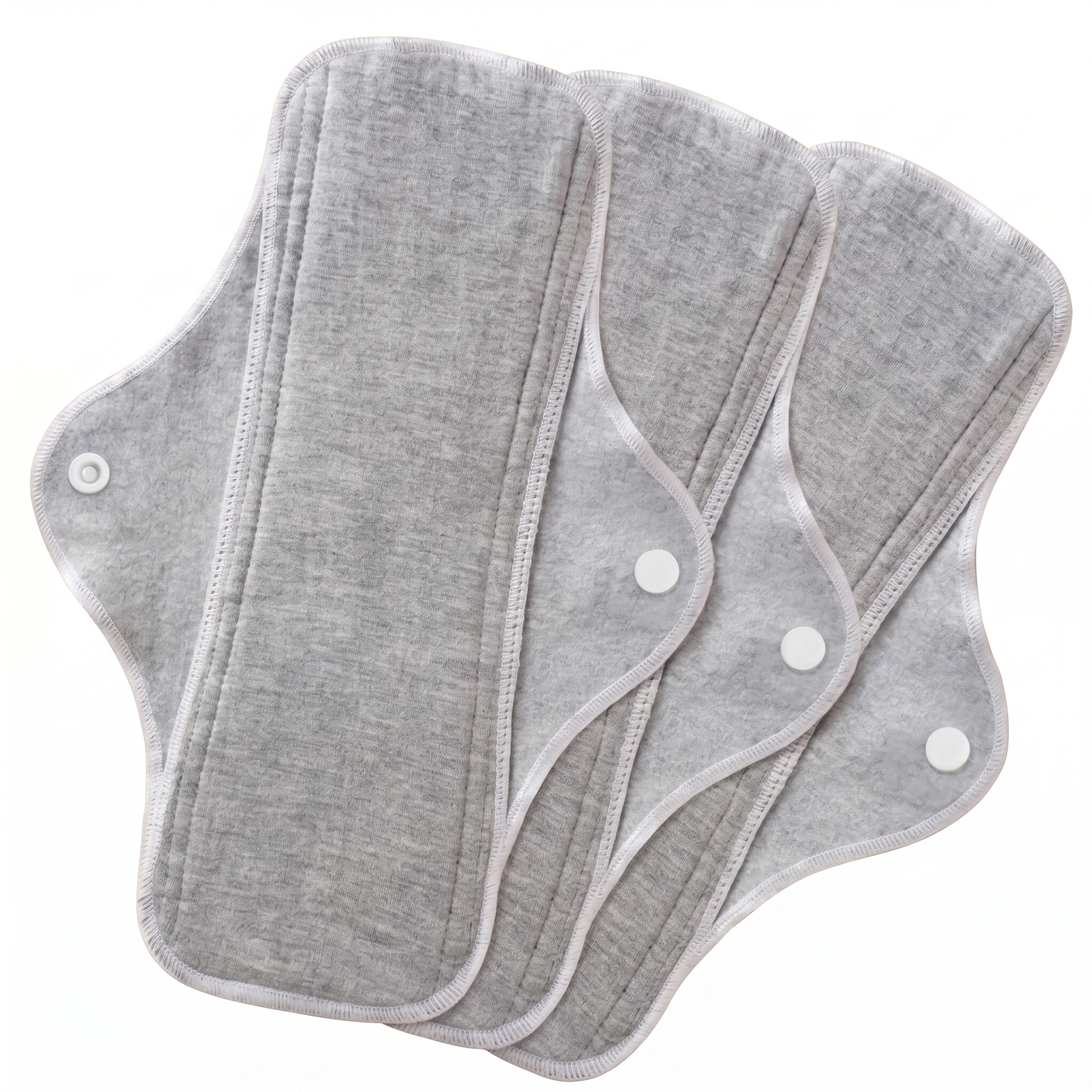 Reusable Anti-Leakage Cotton Sanitary Pads (Mugwort Yarn Series) Waterproof Edition | 3 pcs Packet | Washable | Pure Cotton Comfort for Elderly | Eco-Friendly Protection | ISMT260518A127