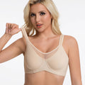 ELVA Adjustable Push-Up Support Bra (Large Size Edition) | Cup C D | 3 Hook | Adjustable Wire | Lightweight Daily Wear | CB260521A133