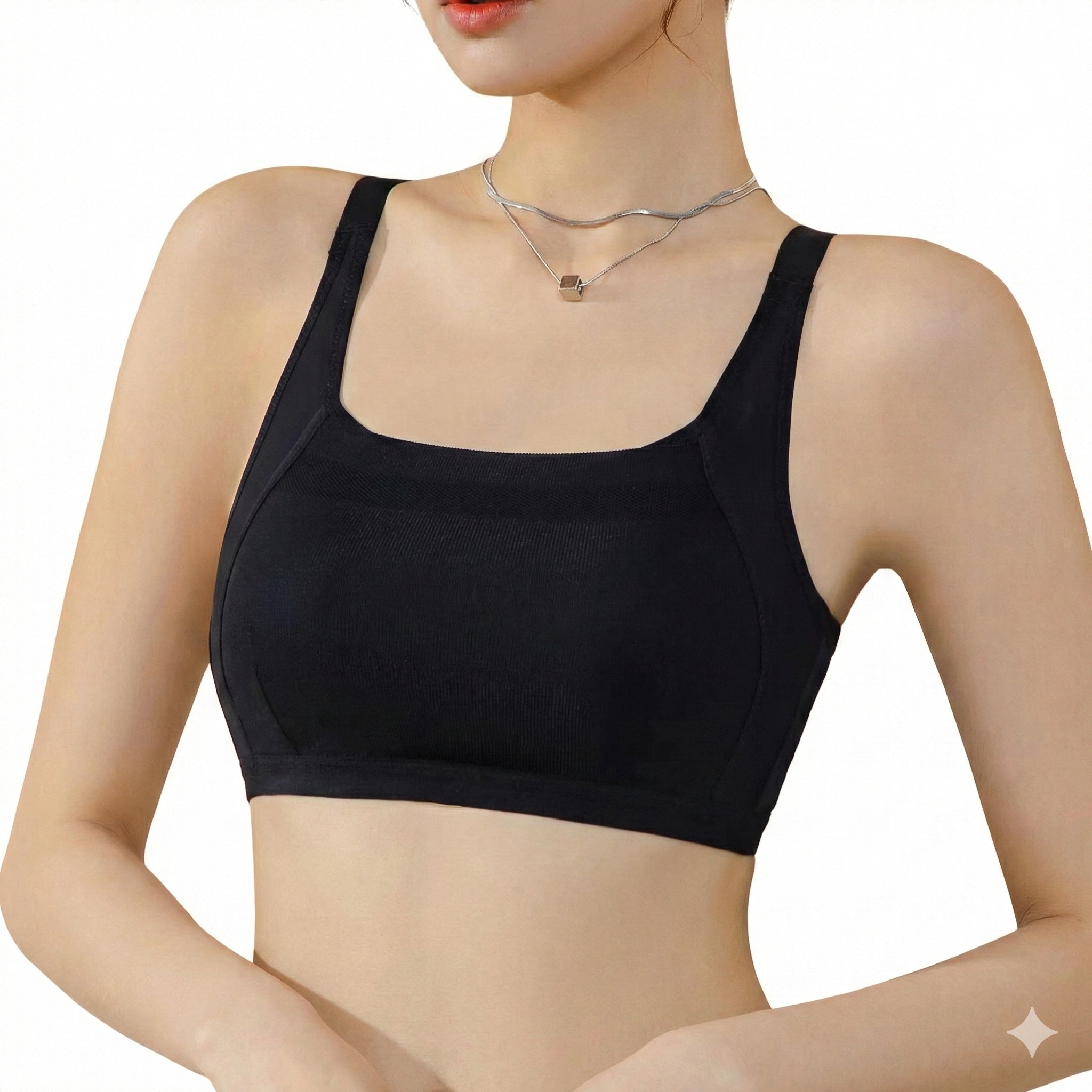 VEXA Breathable Cotton Tube Top Sports Bra Skin-Friendly | Thin Style | Full Coverage | Without Underwire | Anti-Exposure | Daily Use | CB260116927