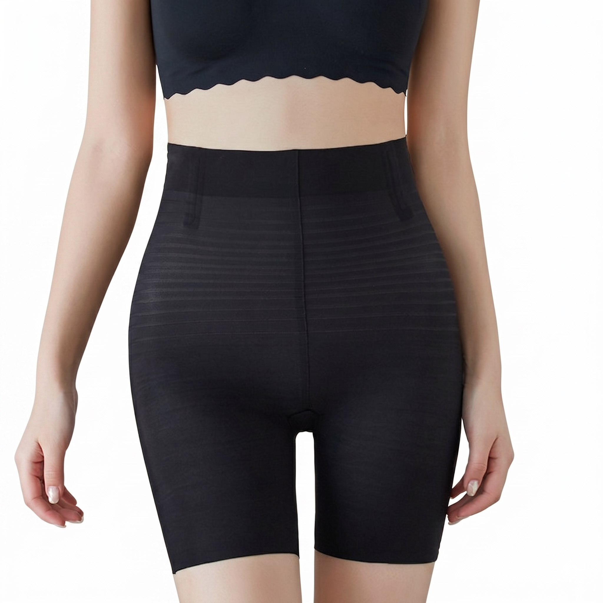 High Waist Shaping Shorts (Anti-Curling Edition) Lightweight Seamless Hip Lift | Belly Control | Bottoming Safety Pants | ISHR260519A129