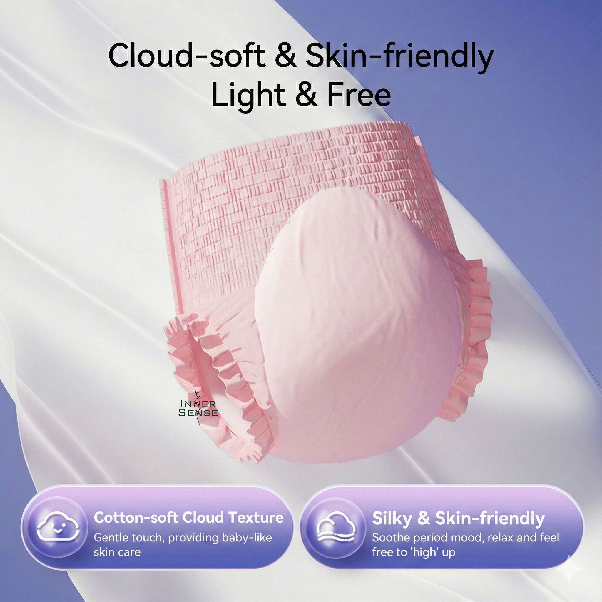 ISB Sanitary Napkin Pants – PREMIUM ULTRACARE SERIES | Disposable Menstrual Pants | 5 PCS SET | Disposable Menstrual Pants | Lady Period Panties with Ultra Thin Design | Absorbency: Extra High (150ml+) | Period Pants | ISMT260501910