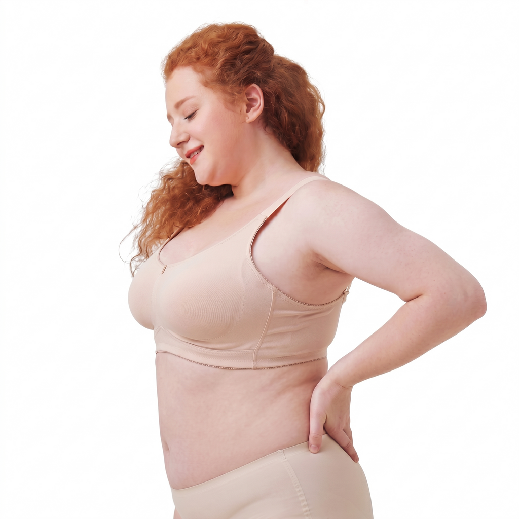 ROSA Plus-Size Minimizer Bra (Large Bust Edition) | D Cup | 3 Hook | Side Breast Control | Adjustable Support | Comfortable Daily Fit | CB260516A123