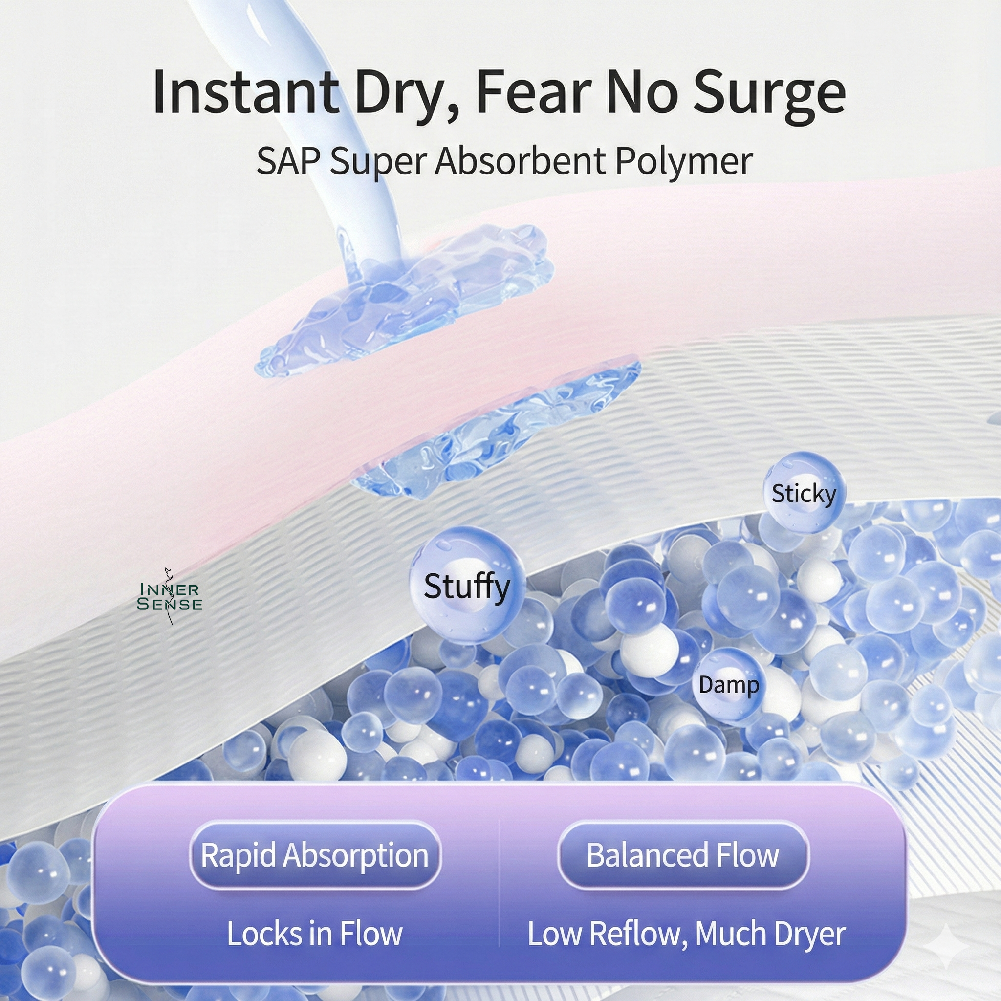 ISB Sanitary Napkin Pants – PREMIUM ULTRACARE SERIES | Disposable Menstrual Pants | 5 PCS SET | Disposable Menstrual Pants | Lady Period Panties with Ultra Thin Design | Absorbency: Extra High (150ml+) | Period Pants | ISMT260501910