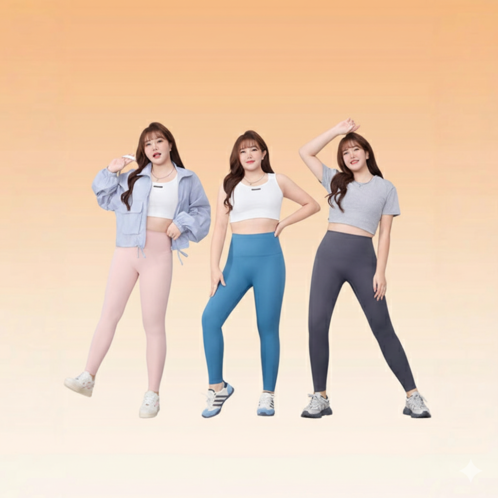 Extra-Large Size Yoga Shark Pants (Lengthened Fit) High-Waist | Activewear | Hip-Lifting | Fitness &amp; Outer Wear | Heavy-Duty Stretch | CPT260201962