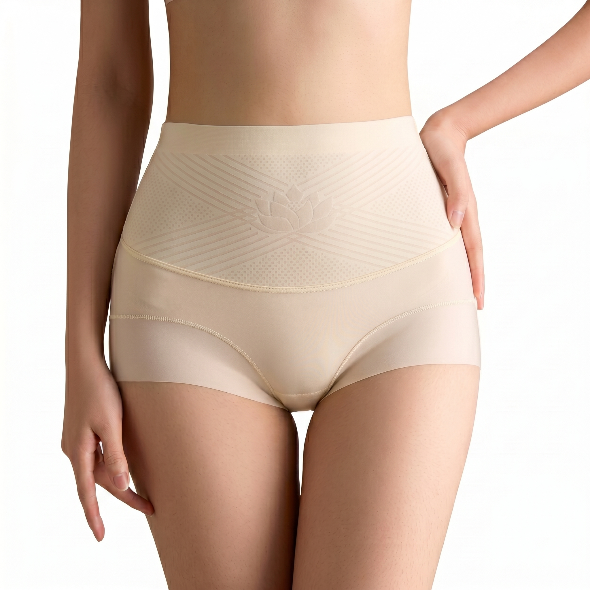 High Waist Ice Silk Compression Shaping Pants (Partition Support Edition) Belly Control | Pressurized Support | Smooth Cooling Comfort | ISHR260519A130