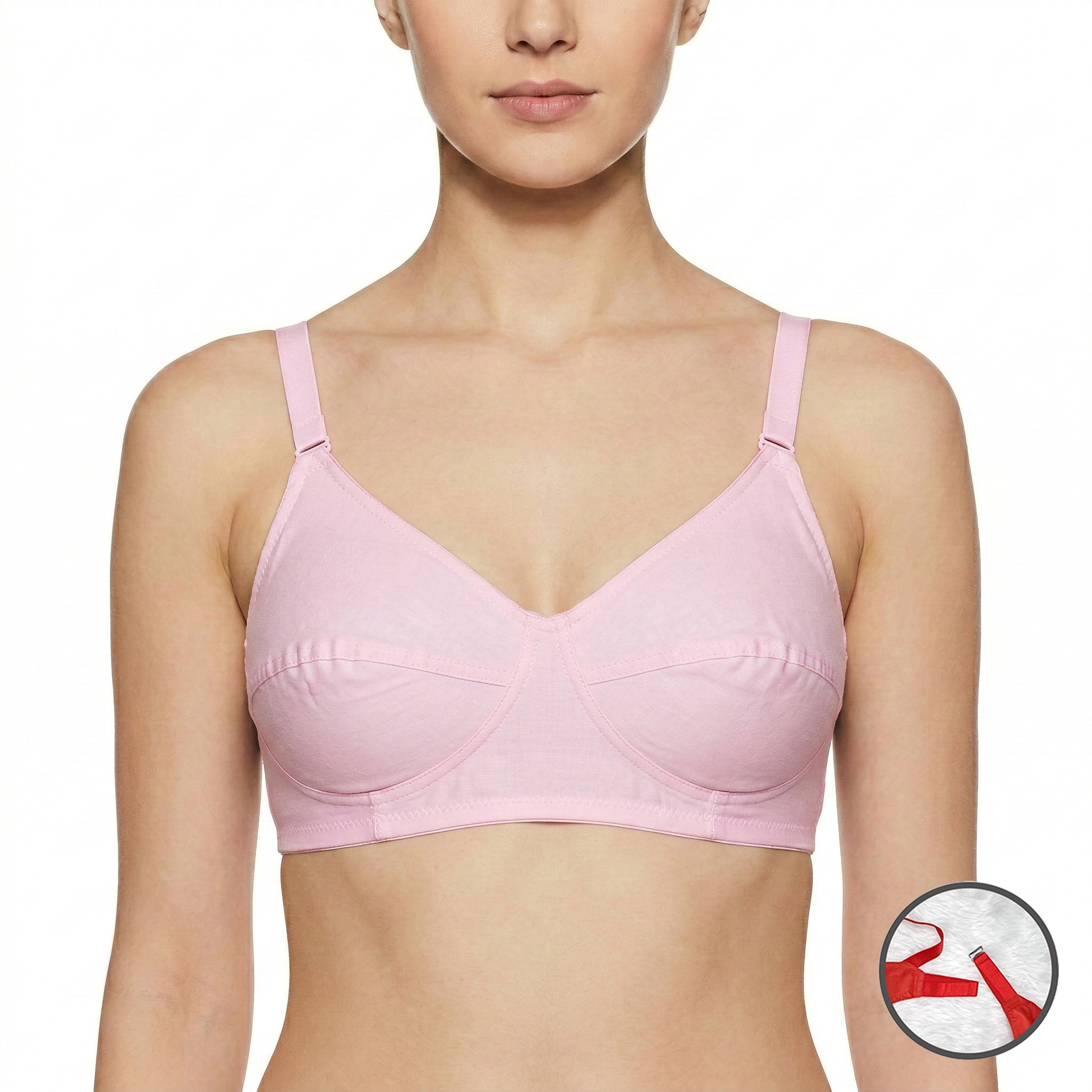 ISB RINA / Ruby Crown Bra ( Daily Use ) | 100% Cotton Comfort | 1 Hook Design | Soft &amp; Breathable Fit | KB23032101
