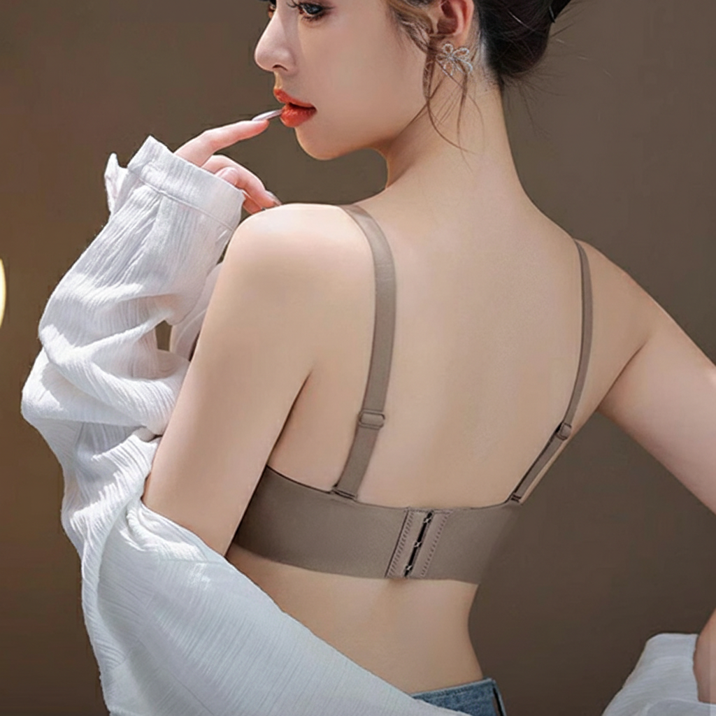 LIVA Full-Coverage Push-Up Anti-Sagging Bra Showy Big Bust | Exterior Expansion Support | Comfortable Daily Wear | CB260214979