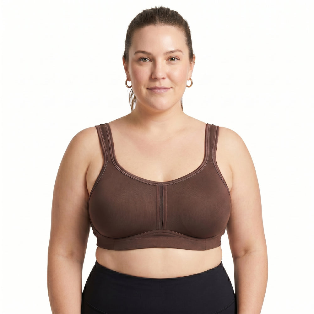 ZIVA Large Size Wireless Full Coverage Bra (Ultra-Thin Edition) | Cup D | Plus Size Support | Sports & Casual Wear | Lightweight Comfort | CB260616A148