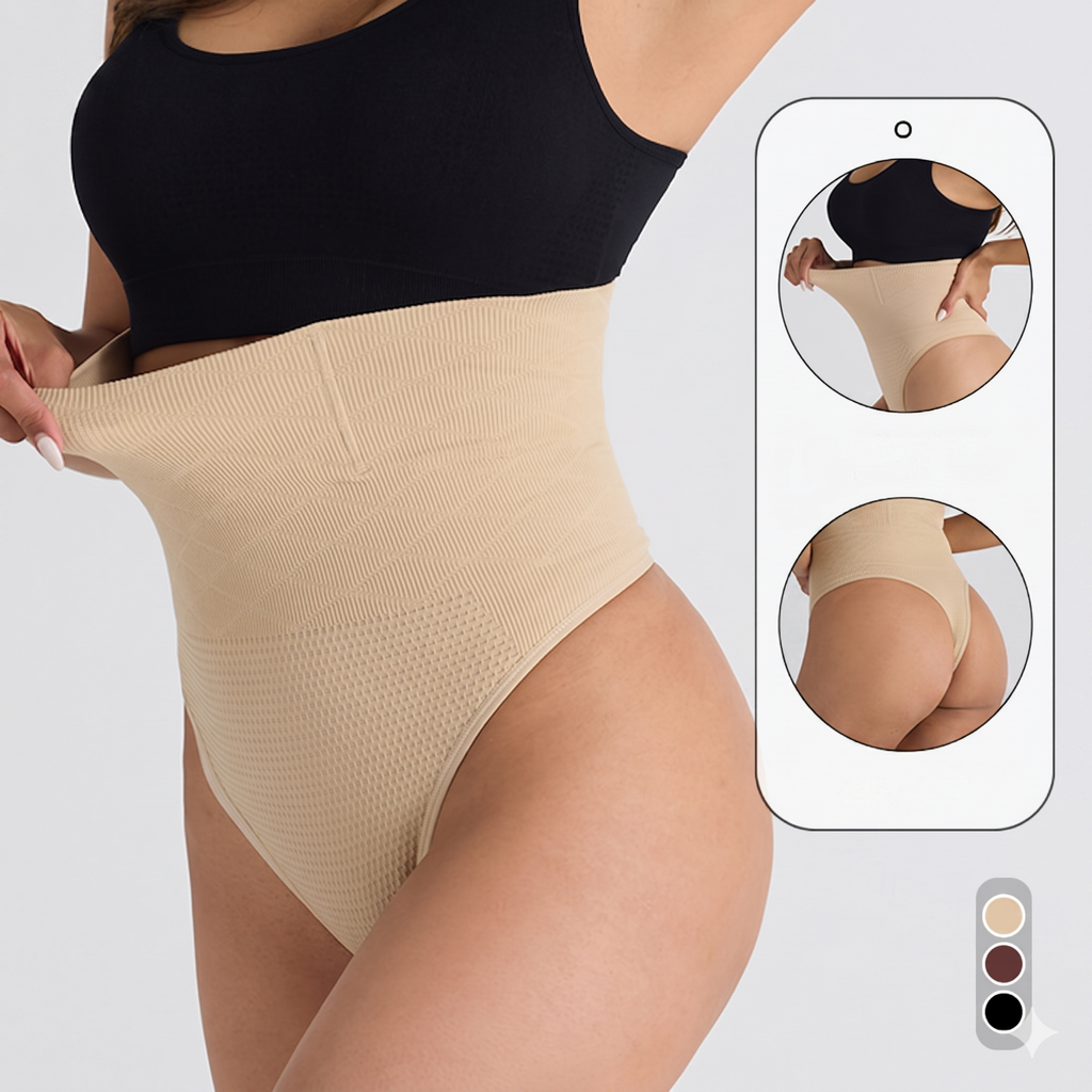 Plus Size Seamless Mid-Waist Shaping Pants (T-Shape Edition) Belly Support | Hip Shaping | Smooth Yoga & Daily Comfort | ISHR260509A116