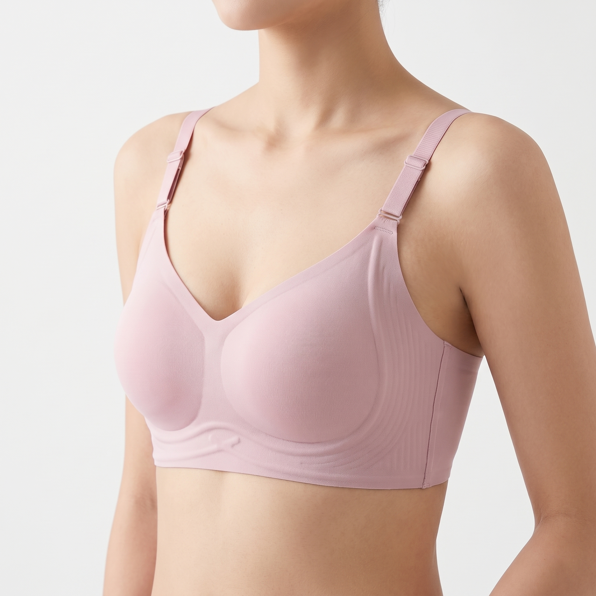 BIKA Seamless Soft Support Bra (Large Bust Edition) | Cup B C | 3 Hook Slimming Thin Style | Side Breast Collection | Anti-Sagging Comfort | CB260424A083